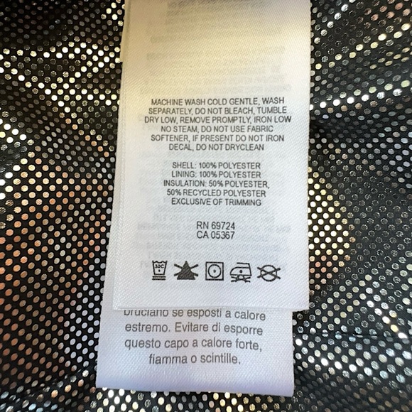 COLUMBIA WOMEN’S OMNI HEAT BLACK QUILTED BOMBER JACKET POCKETS | LARGE - Picture 9 of 12